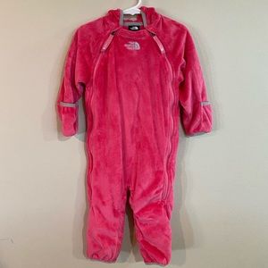 North Face Fleece, Pink Warm Suit, 12-18M